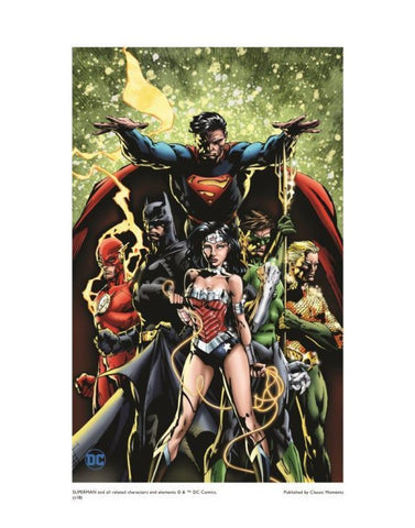 Justice League - By David Finch - Limited Edition Giclée on Fine Art Paper Inspired by DC Comics