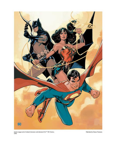Justice Trio - Limited Edition Giclée on Paper inspired by DC Comics