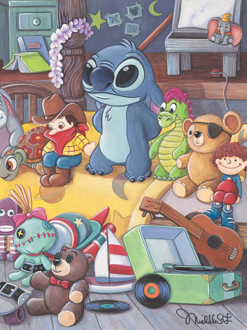Lilo's Toys By Michelle St. Laurent - Giclée On Canvas - Inspired by Lilo and Stitch