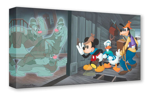 Lonesome Ghosts by Don Ducky Williams - Treasure on Canvas - Featuring Mickey, Donald, and Goofy