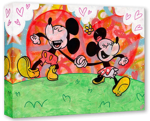 Love Goes Hand In Hand by Beau Hufford Treasure On Canvas Featuring Mickey and Minnie Mouse