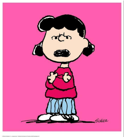 Lucy: Pink - Limited Edition Fine Art Print - Inspired by Peanuts