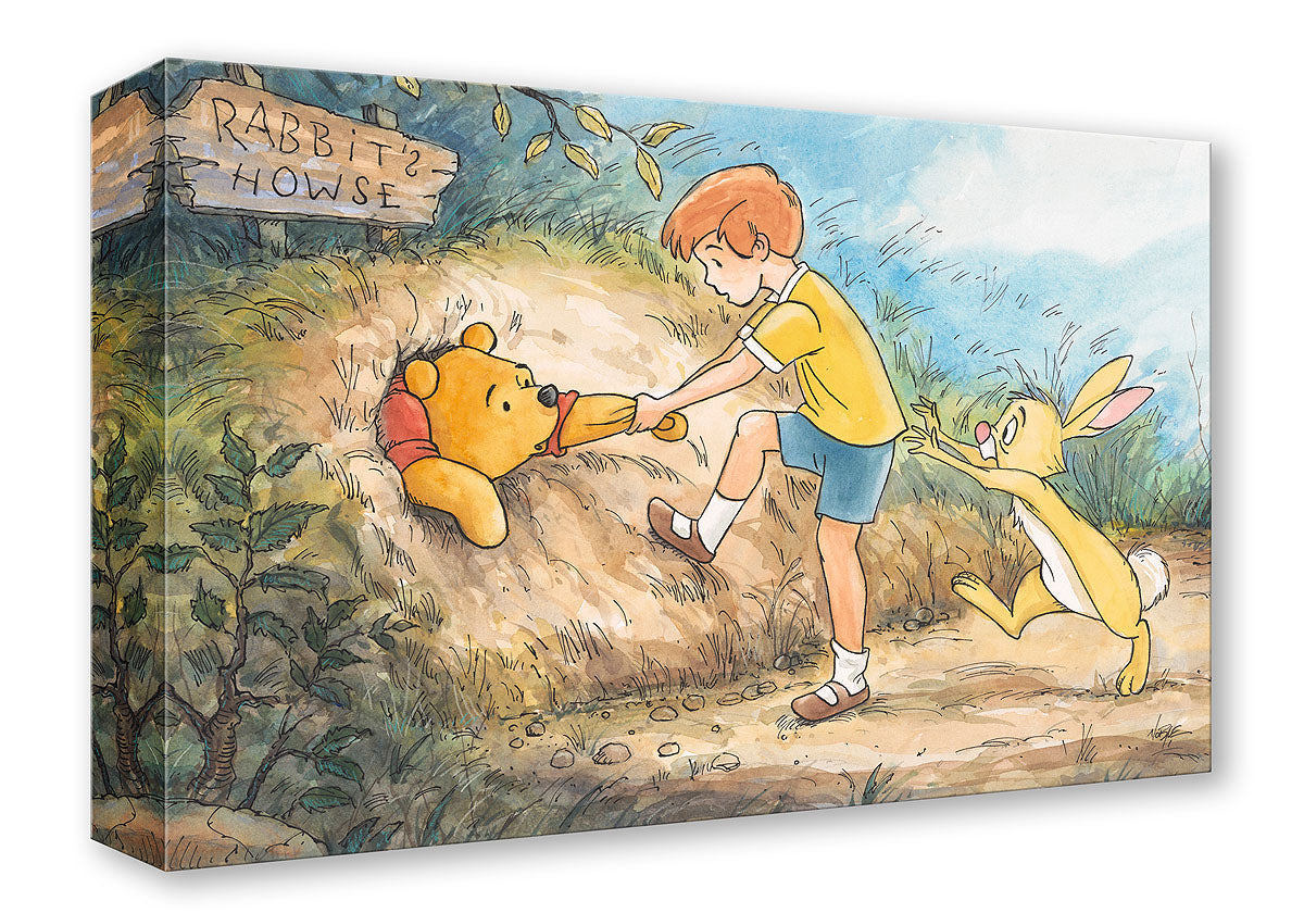 Rabbit's Howse by Randy Noble Treasure On Canvas featuring Winnie the Pooh and Friends