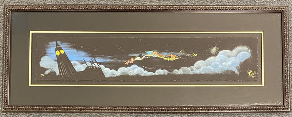 Over the Clouds Framed Limited Edition by Lorelay Bove inspired by Peter Pan