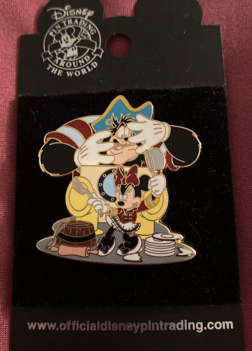 Disney Trading Pin Cruise Line Pirate Big Pete Minnie Mouse Vintage 2002