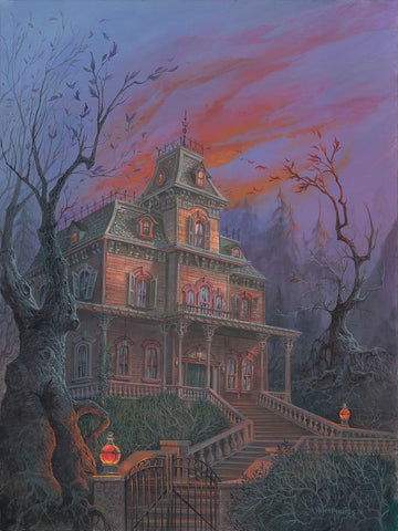 Phantom Manor by Michael Humphries Limited Edition On Canvas Inspired by The Haunted Mansion