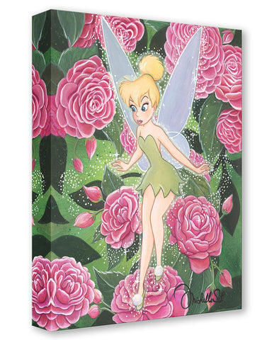 Pixie In the Camellias by Michelle St. Laurent Treasures On Canvas inspired by Tinkerbell