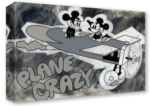 Plane Crazy by Beau Hufford Treasure On Canvas Featuring Mickey and Minnie Mouse