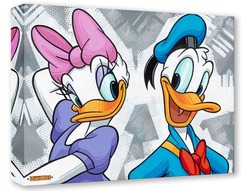 Quite A Couple by Trevor Carlton Treasure On Canvas featuring Donald and Daisy Duck