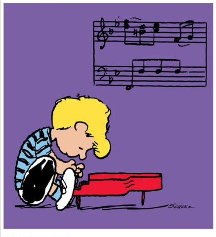 Schroeder - Limited Edition Art On Canvas - Inspired by Peanuts