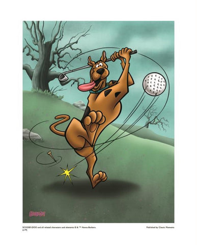 Scooby Golf - By Hanna-Barbera - Limited Edition Giclée on Paper