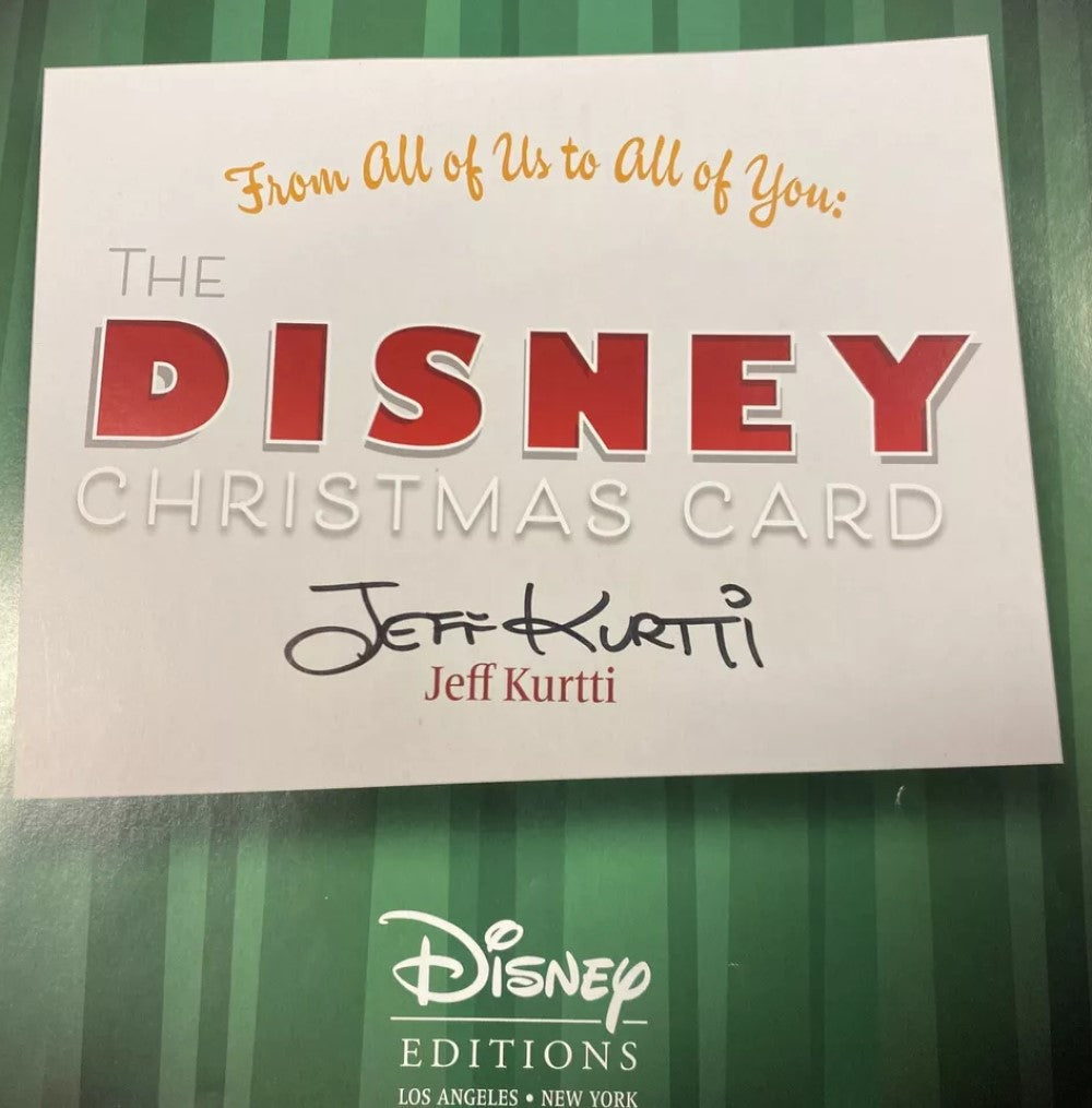 Signed Copy Disney From All of Us to All of You the Disney Christmas Card Book by Jeff Kurtti