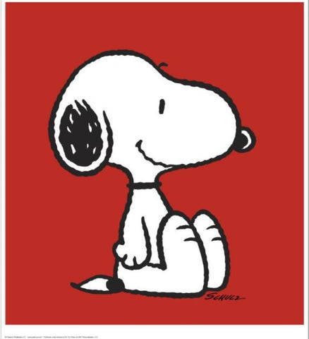 Snoopy: Red - Limited Edition Fine Art Print - Inspired by Peanuts