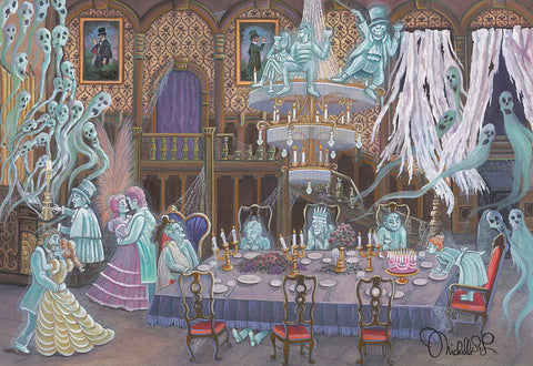 Haunted Ballroom By Michelle St. Laurent - Giclée On Canvas - Inspired by The Haunted Mansion
