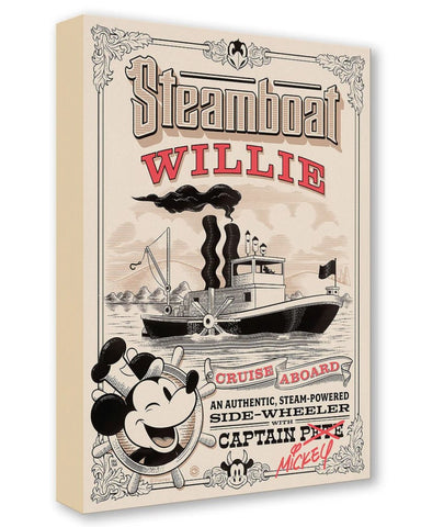Steamboat Willie (Gold) by Eric Tan Treasure on Canvas Featuring Mickey Mouse