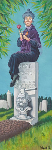 Stretching Portrait: The Black Widow By Michelle St. Laurent Limited Edition Inspired by The Haunted Mansion