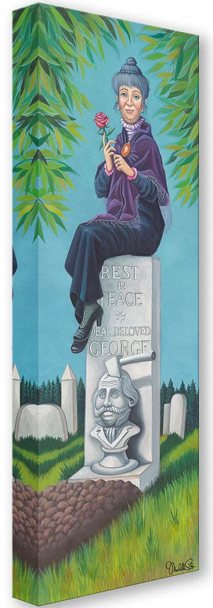 Stretching Portrait: The Black Widow by Michelle St. Laurent Treasure On Canvas inspired by Haunted Mansion