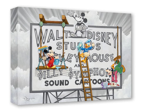Studio Sign Cleaners by Tim Rogerson Treasure On Canvas featuring Mickey and Friends