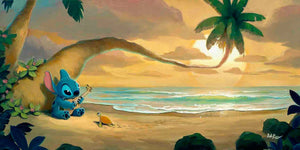 Sunset Serenade by Rob Kaz - Giclée On Canvas - Featuring Stitch