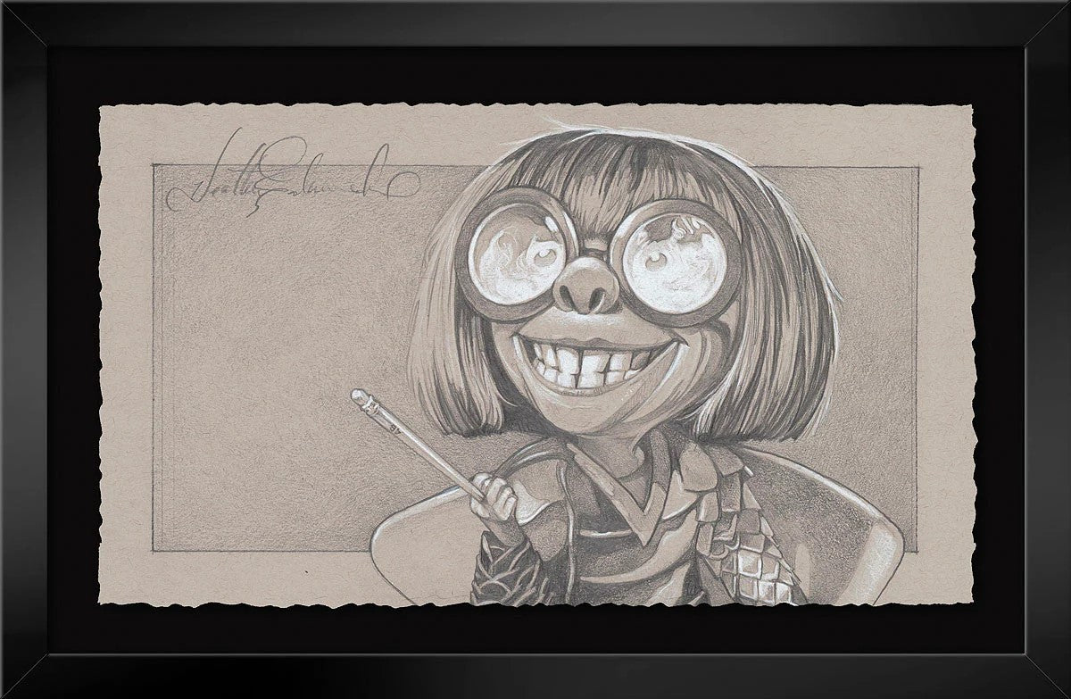 That Is Why I Show You My Work - by Heather Edwards featuring Edna Mode - Framed Graphite Collection