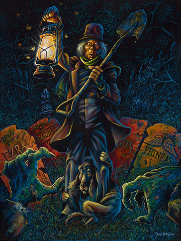 The Caretaker by Craig Skaggs - Giclée on Canvas - Inspired by The Haunted Mansion