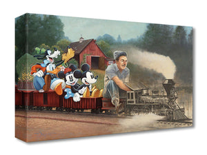 The Engine of Imagination by Tim Rogerson featuring Walt Disney, Mickey, Minnie, Goofy, Donald, and Pluto