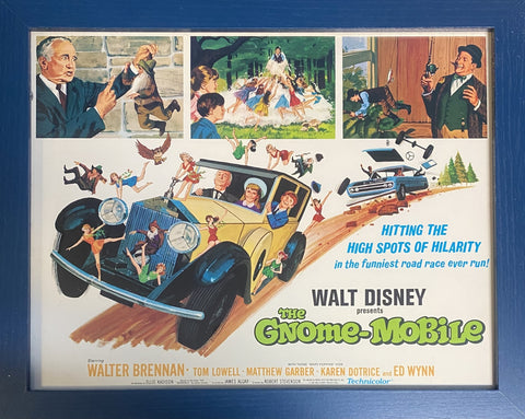 The Gnome-Mobile 1967 Original Lobby Card Framed