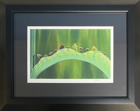 The Leaf Bridge- Framed Giclée On Paper Pixar Art Collection by Tia Kratter