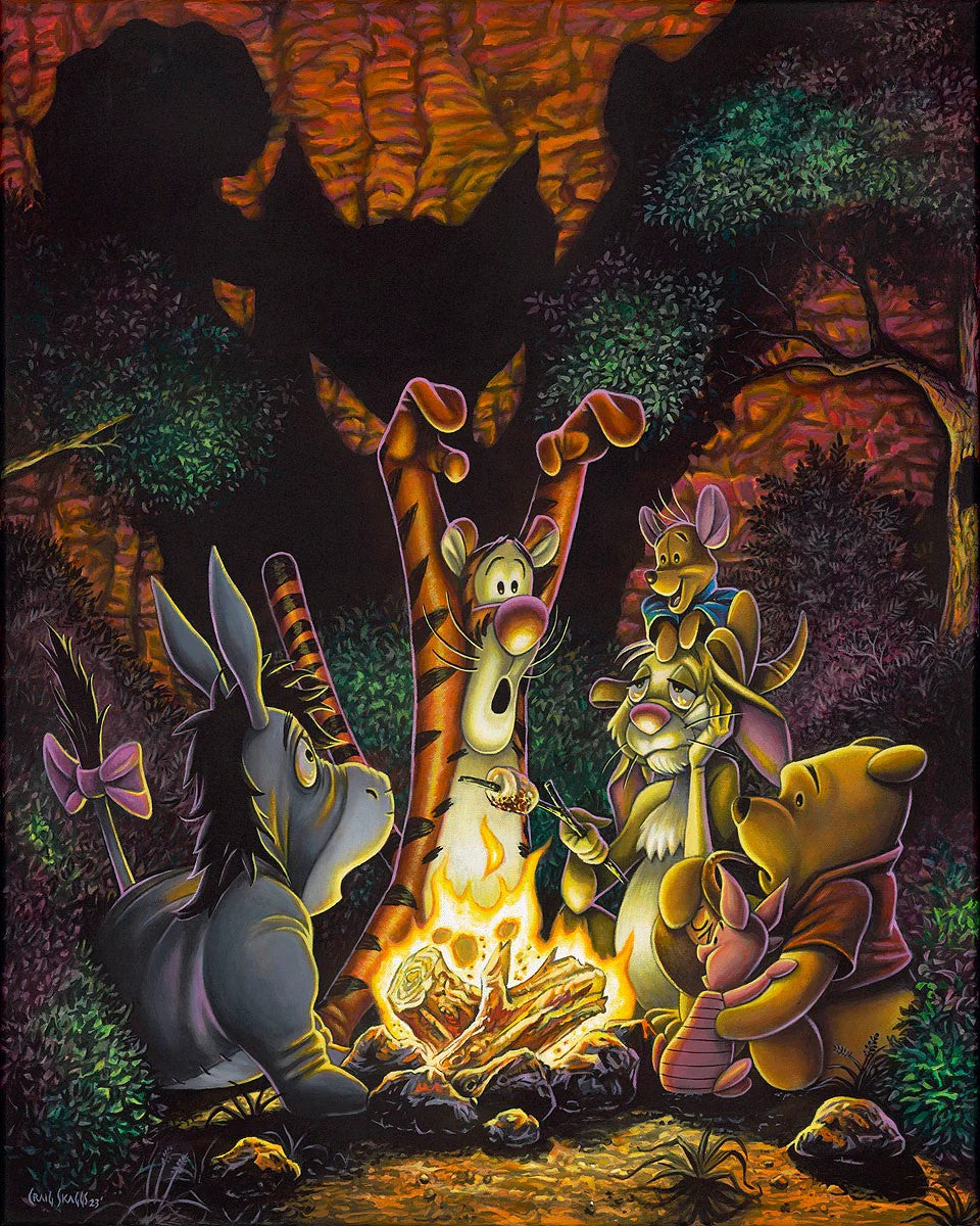 Tigger's Spooky Tale by Craig Skaggs - Giclée on Canvas - Inspired by Winnie the Pooh