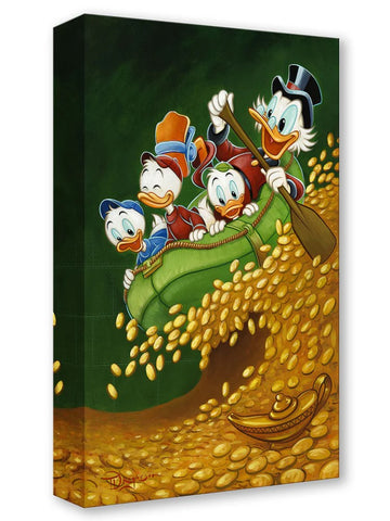 Uncle Scrooge's Wild Ride by Tim Rogerson Treasure On Canvas Inspired by Duck Tales