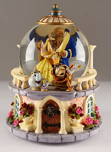 Beauty and the Beast Dancing Vintage Snowglobe
