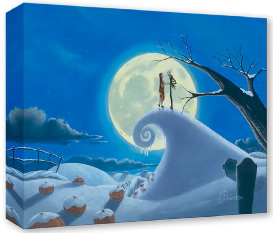 Winter Romance by Michael Provenza Treasures On Canvas inspired by The Nightmare Before Christmas