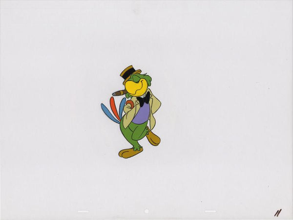 Jose Carioca - Walt Disney's Wonderful World of Color Production Animation Cel 1960s - Framed