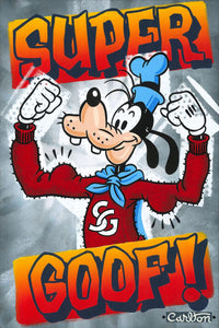 Super Goof by Trevor Carlton Giclée On Canvas Featuring Goofy