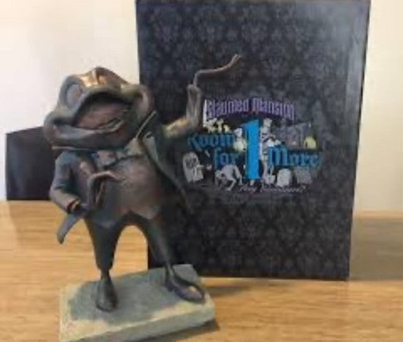 The Haunted Mansion Mr. Toad in the Pet Cemetery Statue