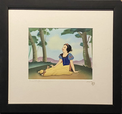 Snow White A Smile and A Song Courvoisier Miniatures Hand Painted Cel Disney