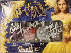 Beauty and the Beast Morgan Taylor Nail Polish Signed by Paige O'Hara, Robby Benson, Richard White, and Gary Trousdale