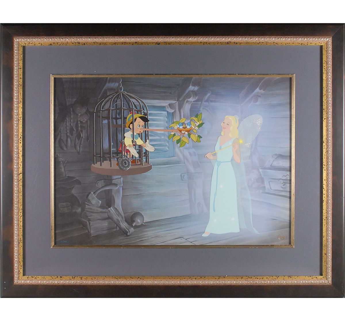 Fate Steps In Limited Edition Hand Panted Cel Based on Pinocchio