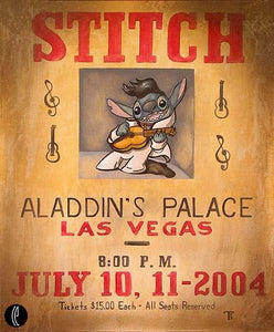 Stitch at Aladdin's Palace- AP Artist Proof Edition by Tricia Buchanan-Benson inspired by Lilo and Stitch