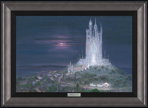 Glass Castle by Peter Ellenshaw inspired by Cinderella