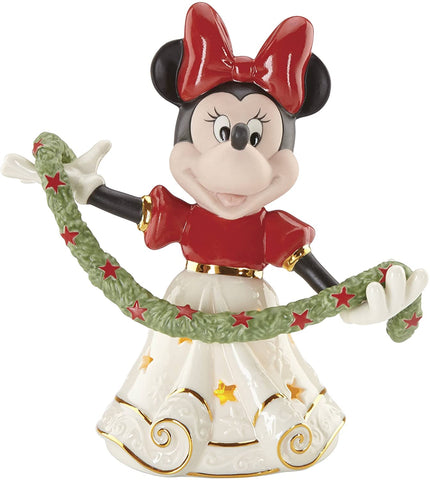 Lenox Disney Merry Minnie Lighted Figurine