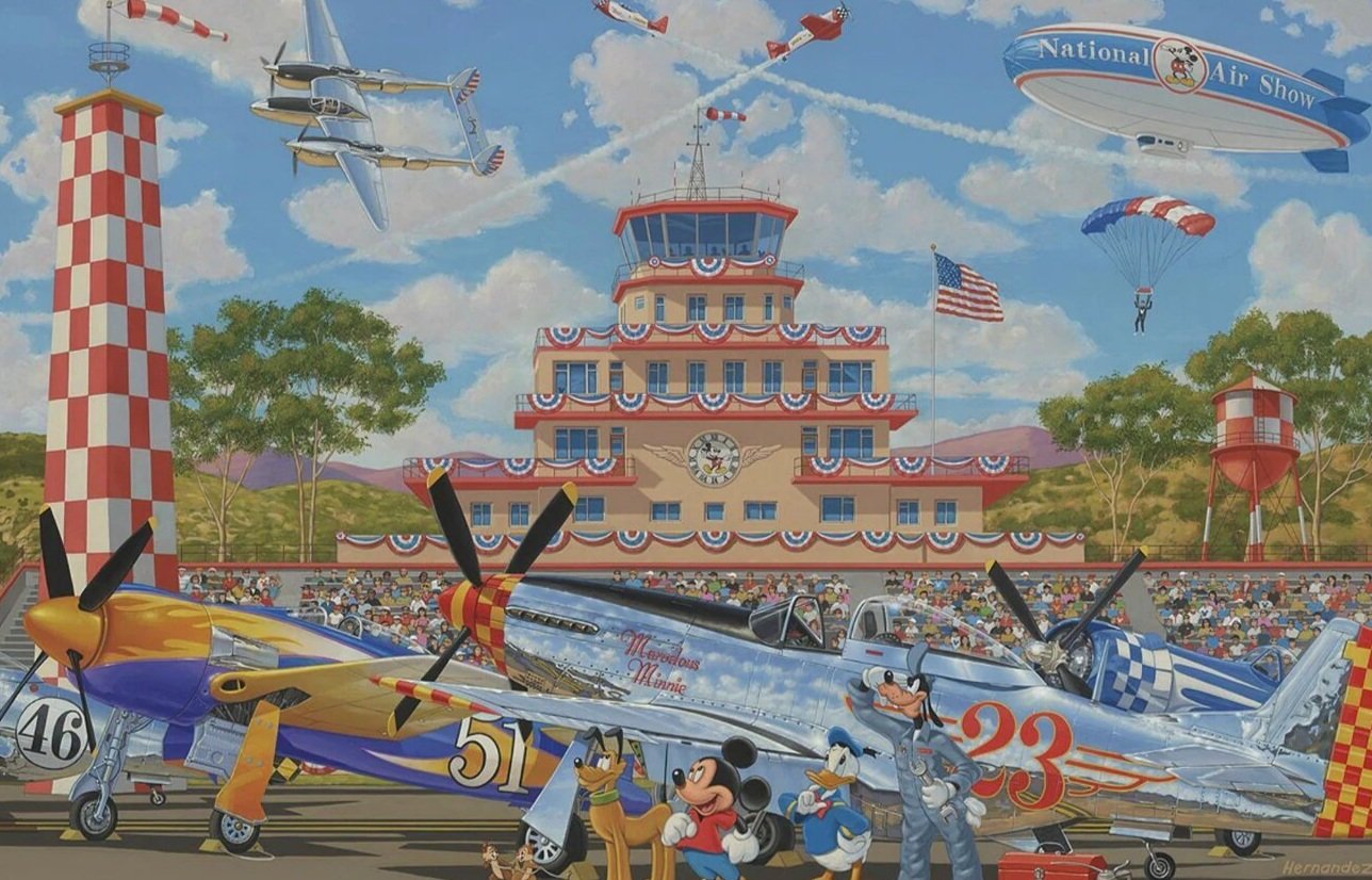 A Salute to the Sky by Manuel Hernandez with Mickey and Friends