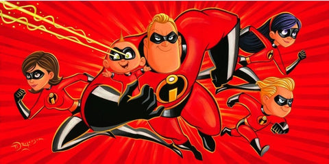 A Whole Family of Supers by Tim Rogerson, inspired by The Incredibles