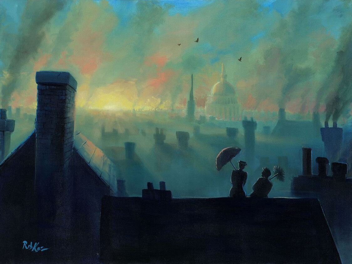 A View From The Chimneys by Rob Kaz inspired by Mary Poppins
