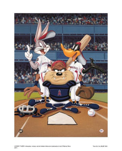 At The Plate (Angels) - By Warner Bros. Studio - Collectible Giclée on Paper