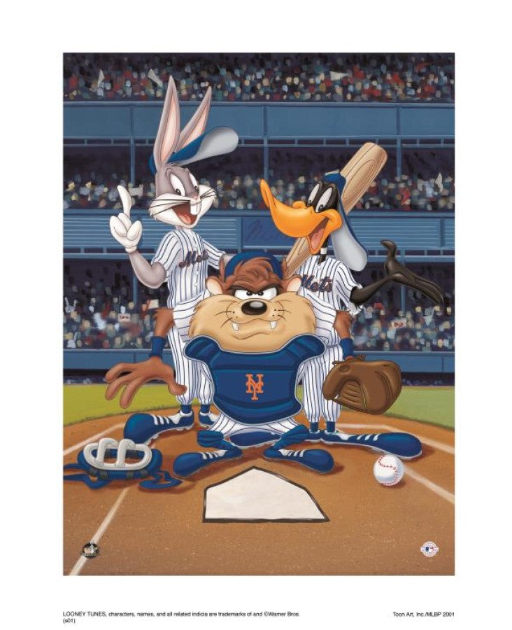 At The Plate (Mets) - By Warner Bros. Studio - Collectible Giclée on Paper
