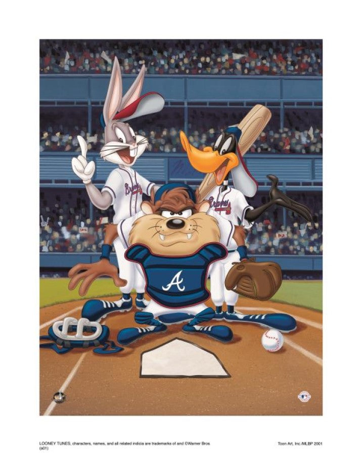 At The Plate (Braves) - By Warner Bros. Studio - Collectible Giclée on Paper