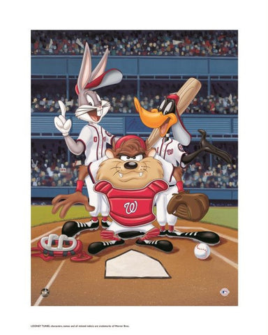 At The Plate (Nationals) - By Warner Bros. Studio - Collectible Giclée on Paper