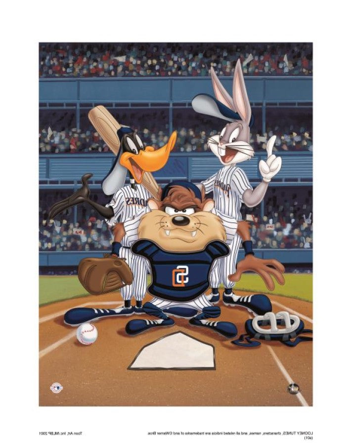 At The Plate (Padres) - By Warner Bros. Studio - Collectible Giclée on Paper