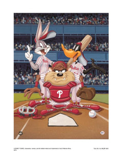 At The Plate (Phillies) - By Warner Bros. Studio - Collectible Giclée on Paper